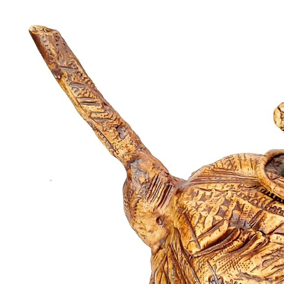 OOAK Elephant Teapot hand made slab built pottery - Picture 7 of 9